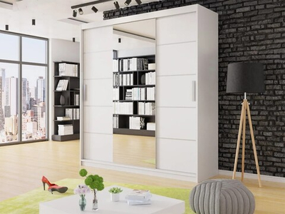 Шкаф-купе Фрезия Белый Фасадный 0101  210*50*220