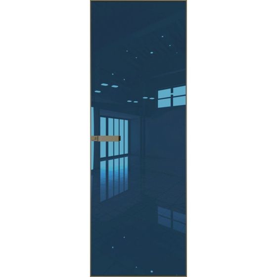 Скрытая алюминиевая дверь Invisible 1AGN зеркало blue