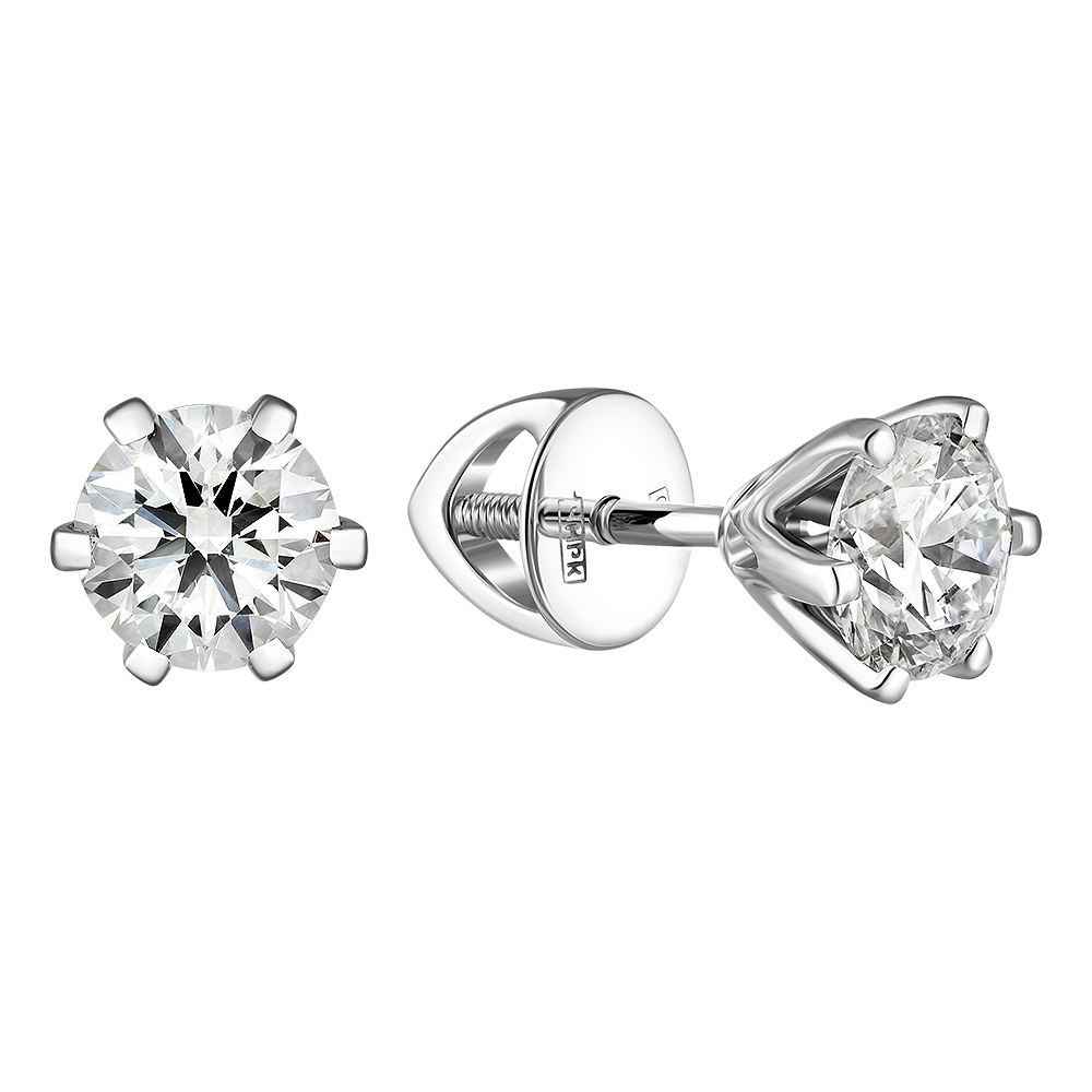 Серьги-пусеты  2.010 ct