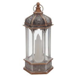 GAEM Изделие декоративное "Фонарь" с подсветкой (3хАG13), L5,5 W6 H13,5 см, 4в.