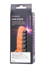 Насадка Kokos с дополнительной стимуляцией телесная 15,6 см