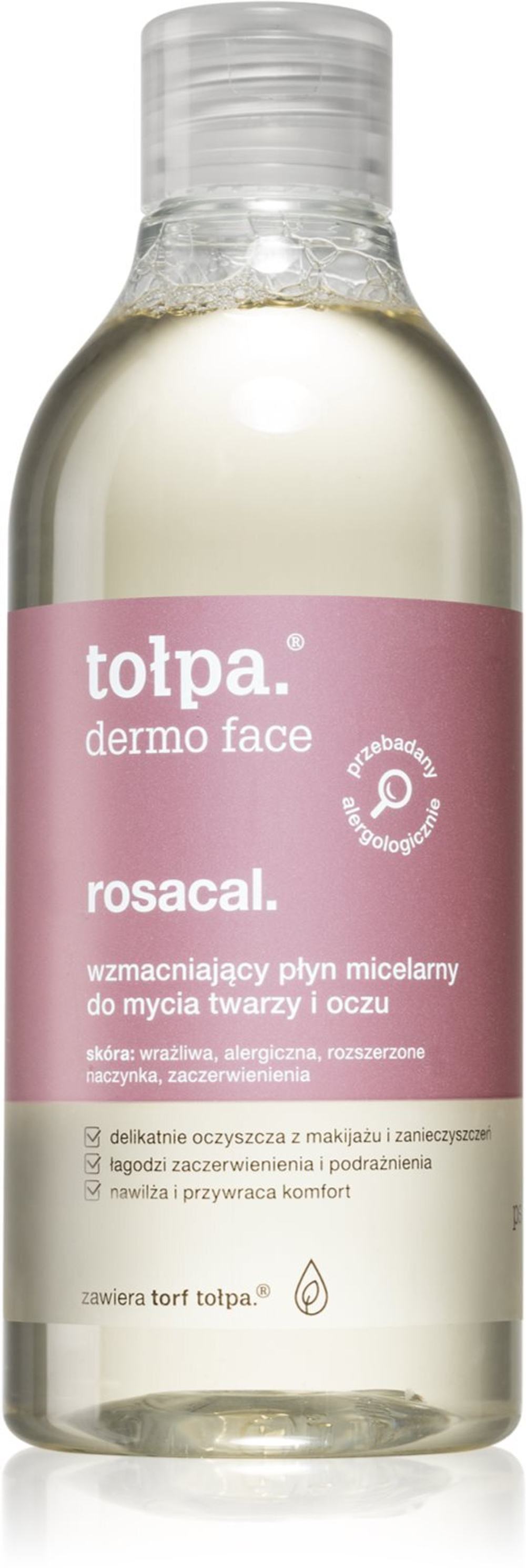 Tołpa Dermo Face Rosacal - очищающая мицеллярная вода для лица и области вокруг глаз /   400  ml  / GTIN 5907608611704