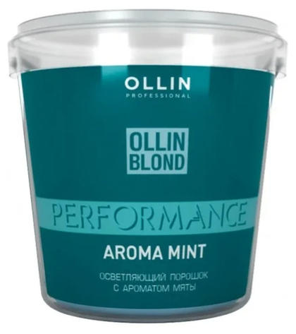 OLLIN BLOND PERFORMANCE Aroma Mint Осветляющий порошок с ароматом мяты 500г