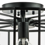 798287 Люстра GENNI 8х40W E27 ЧЕРНЫЙ МАТОВЫЙ/ПРОЗРАЧНЫЙ