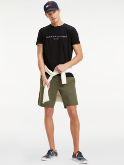 Футболка Tommy Hilfiger Organic Cotton Tommy Logo Jet Black
