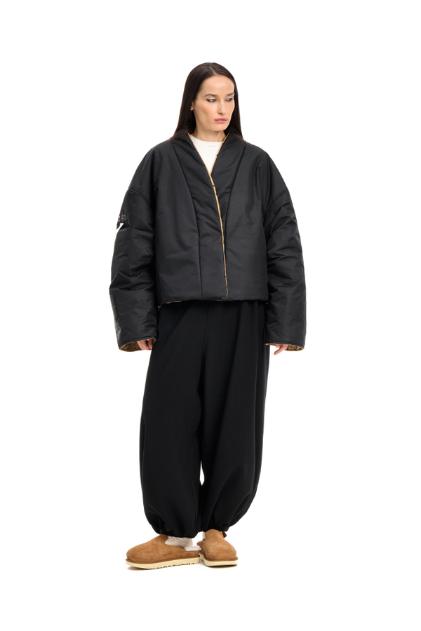 Куртка двусторонняя TULUP camel/black