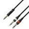 Adam Hall K3 YVPP 0300 - кабель аудио TRS (jack) stereo 6.3 mm - 2 х TRS (jack) mono 6.3 mm, 0.22 мм