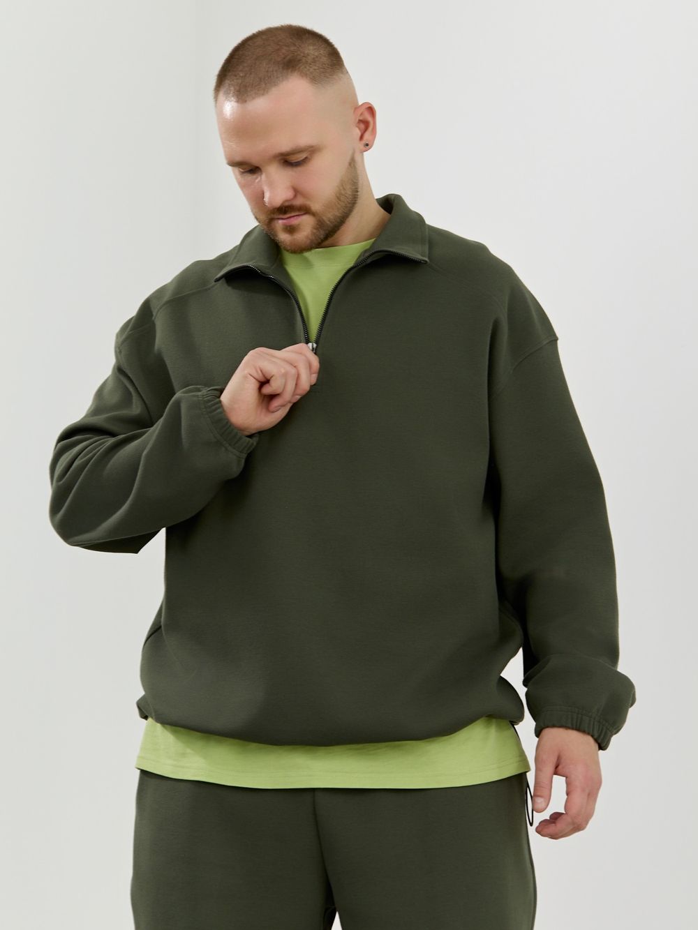 Толстовка мужская Интер-1 Виотекс ХАКИ