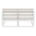 Комплект пластиковой мебели Siesta Contract Mykonos, белый, бежевый