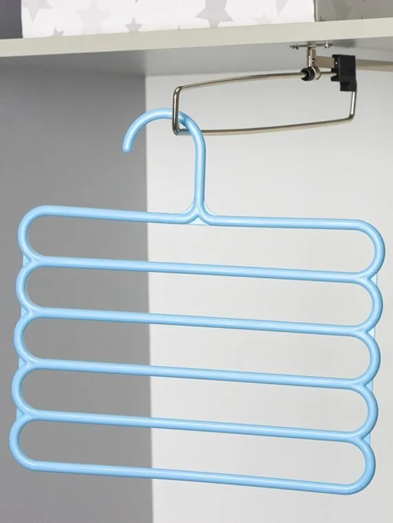 Вешалка для брюк и юбок Доляна, 5 уровней, 31×31 см, цвет МИКС