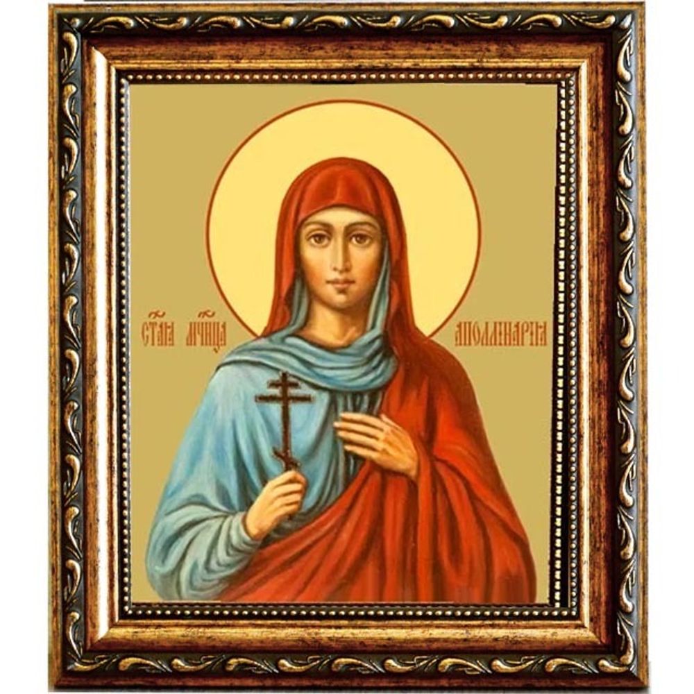 Аполлинария Святая мученица. Икона на холсте.