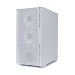 Корпус BaseTech eXtreme GFX-06, Без БП, mATX, белый, 4xFRGB FAN, 2xUSB2, 1xUSB3, бок: закалённое стекло (BT-GFX-06W-MESH-4F-RGB)