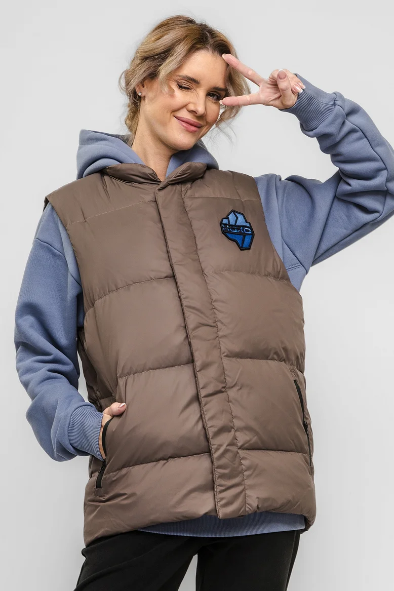 Жилет "НОХО" утеплённый, унисекс, цвет "Прибрежный туман"
