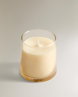 Zara Home Свеча ароматическая Clean Blossom 180 г, растительный воск, аромат цветочный, Розовый