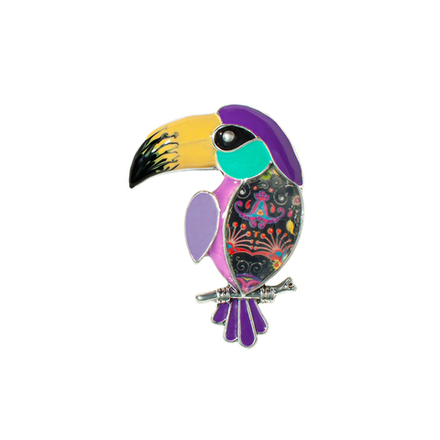 Брошь Shadore Тукан XZ0457.11 V/S