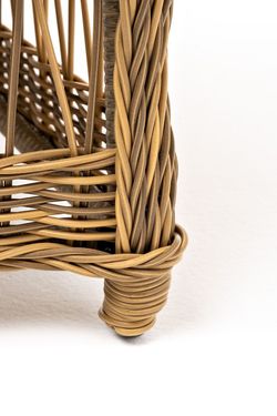 "Цесена" кресло плетеное из искусственного ротанга, цвет соломенный