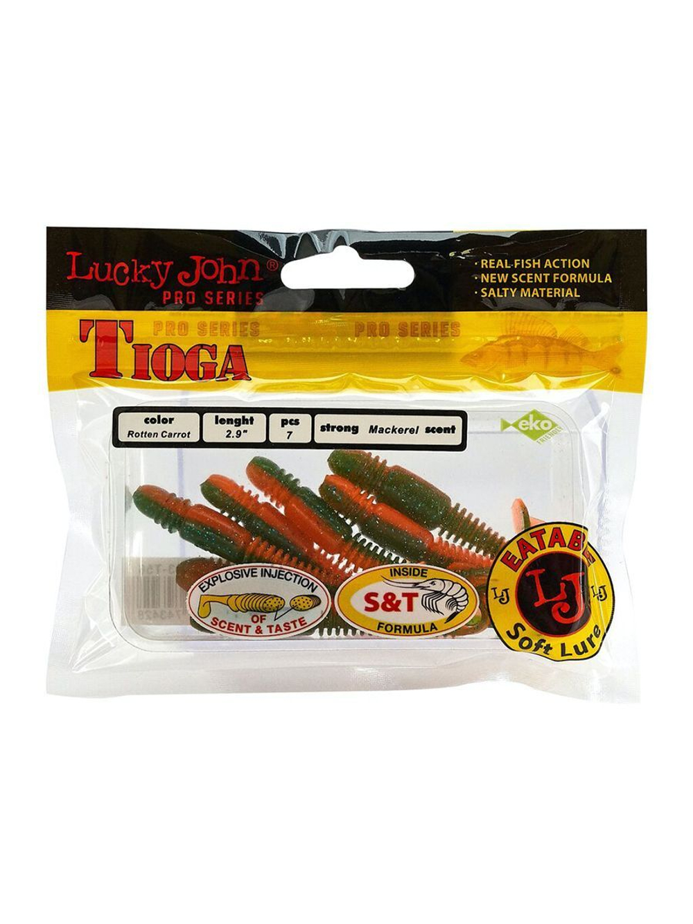 Виброхвосты съедобные LJ Pro Series TIOGA 3.9in (10.00)/T18 5 шт. в упак.