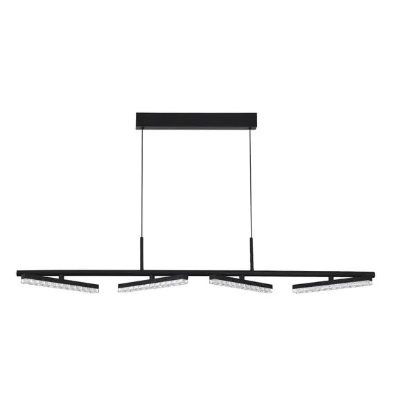 SL1018.403.04 Светильник подвесной ST-Luce черный/прозрачный LED 1*32W 4000K EUCLIDICS