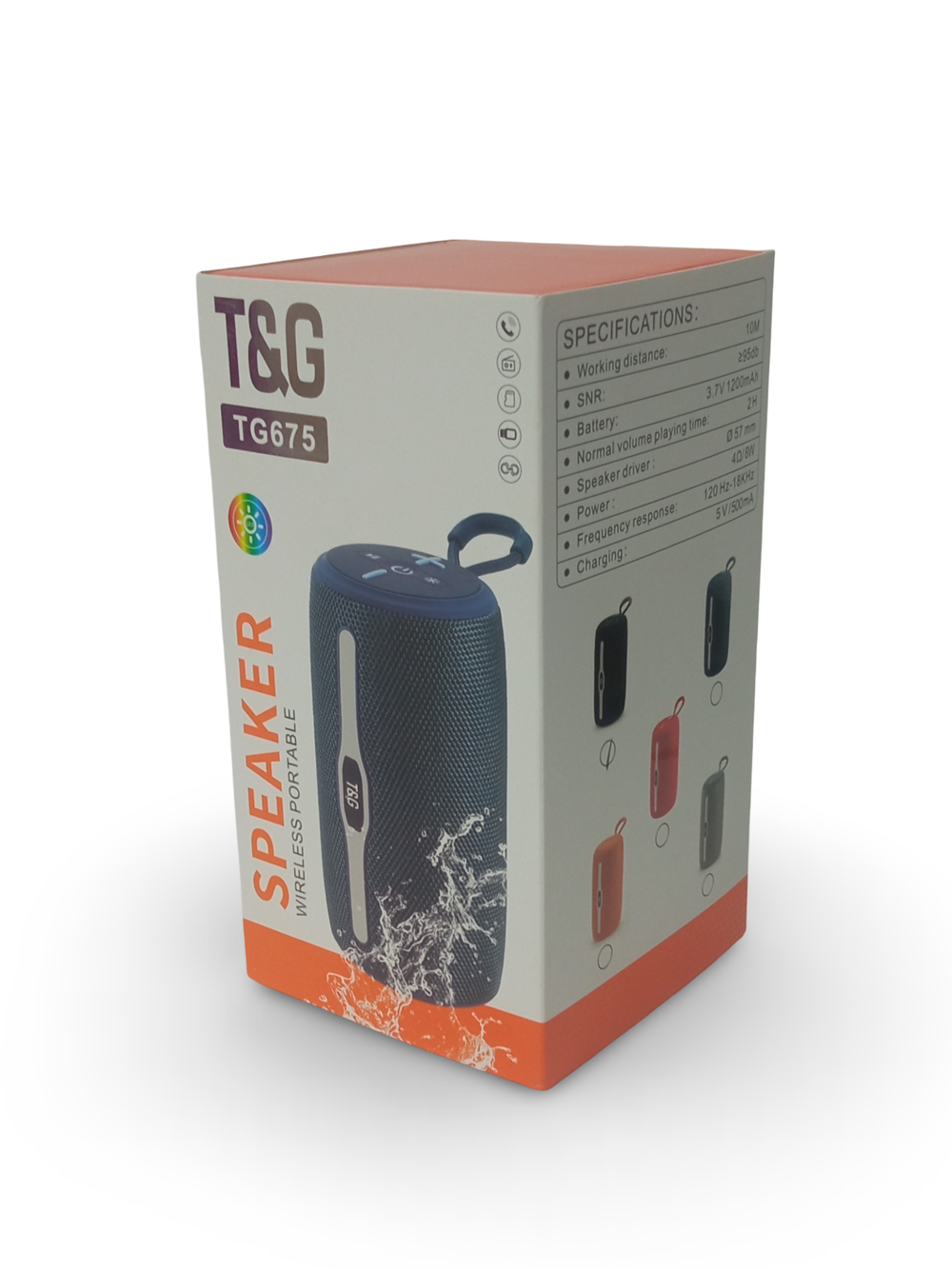 Беспроводная колонка TG-675 (8W TF USB FM) RGB Light