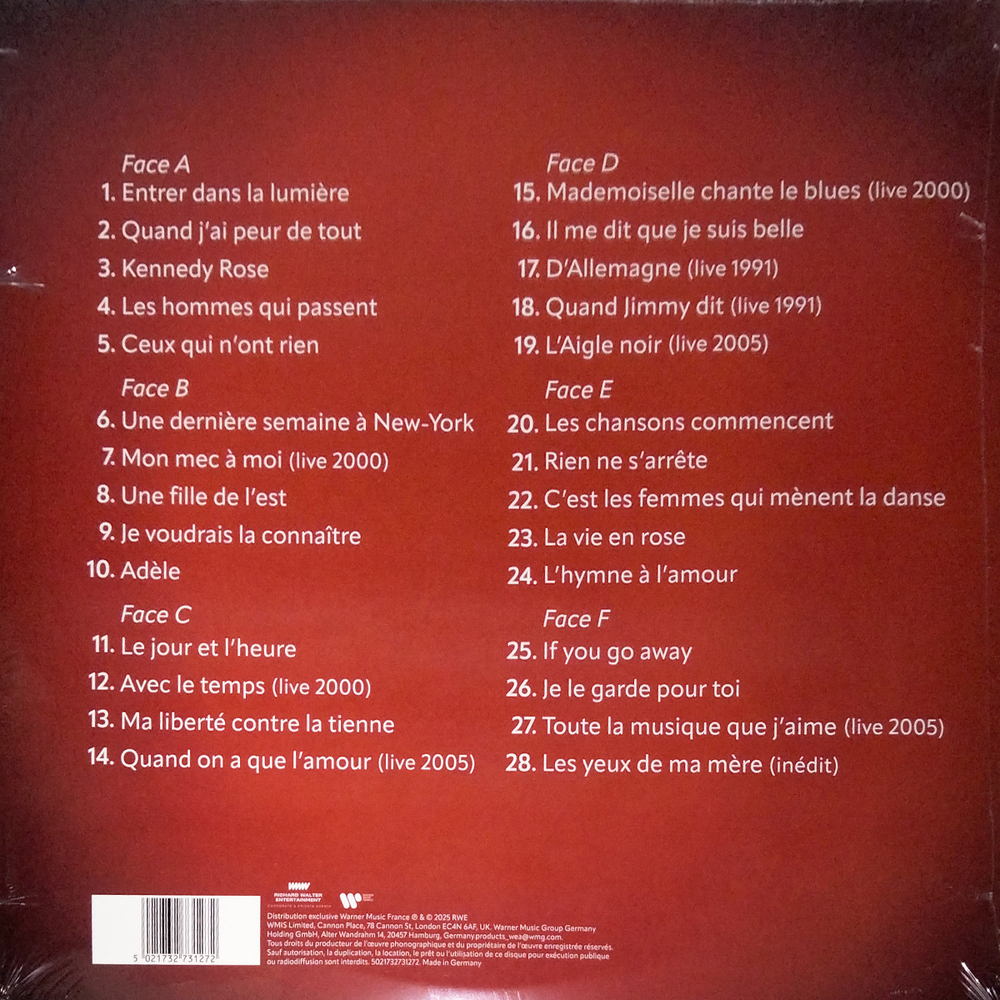 Patricia Kaas / 1987-2025: Une Vie (3LP)