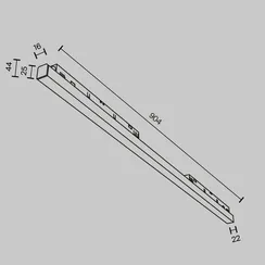 Трековый светильник Базис / Basis Exility 2700-6000K 30Вт 120° Dim Smart Technical tr030-4-30w3k-ww-ds-b