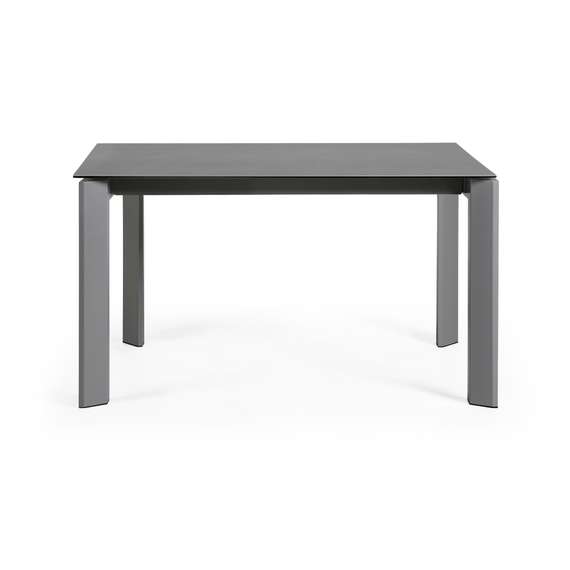 Стол Atta 140 (200) x90 антрацит керамика