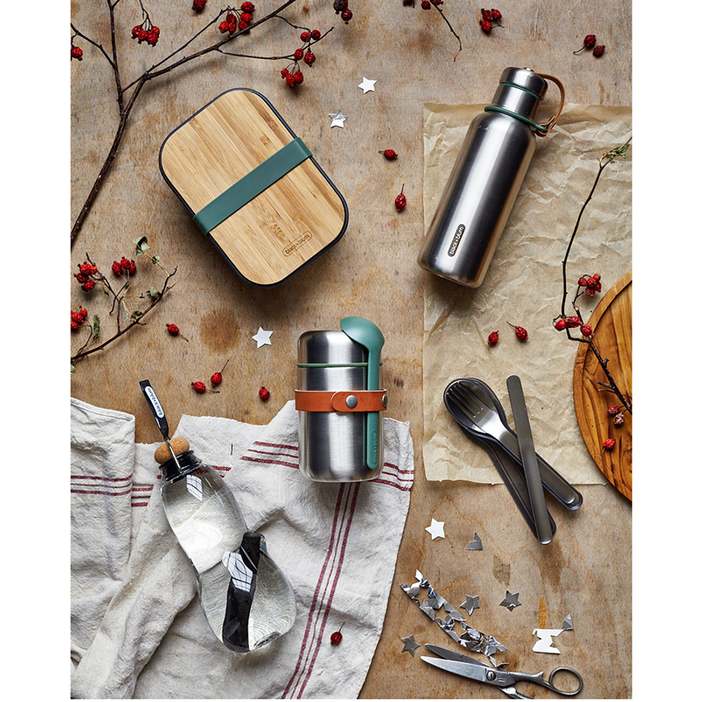 Термос black+blum, food flask, 400 мл, зеленый