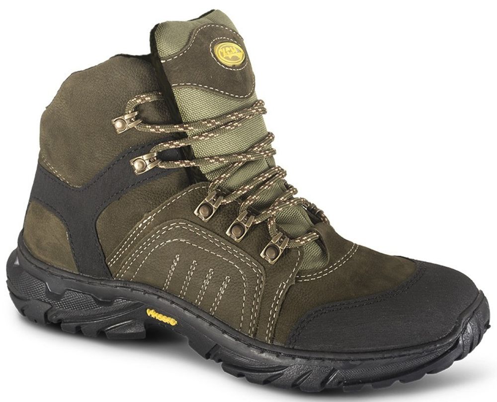 Ботинки «Страйкер» зима (хаки - натуральный мех), ХСН
