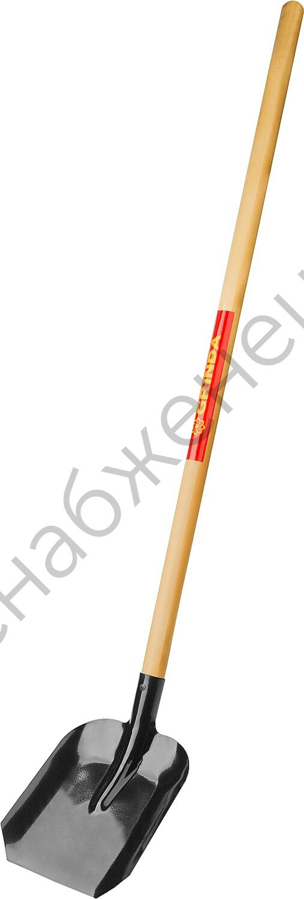 GRINDA 346 х 235 х 1400 мм, полотно 1.6 мм, закалено, деревянный черенок высш. сорт, совковая лопата (421825)