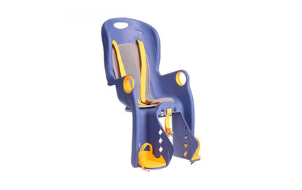 Кресло детское BQ задн., крепление на багажник, max 22кг, рег. ног по высоте, пластик, синее