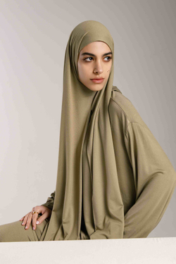 Хиджаб Молик двухслойный хаки
