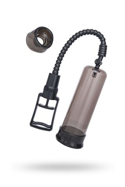 Помпа для пениса Sexus Men Training, вакуумная, механическая, ABS пластик, черный, 22 см