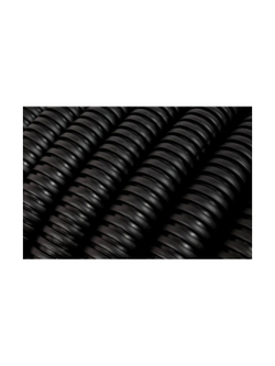 Гофрированная труба ПНД Gigant лёгкая черная D25 с зондом, стойкая к УФ 50м 20125-50GI