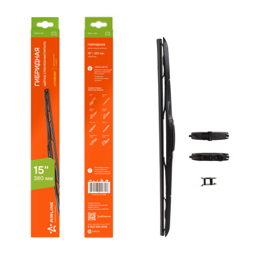 Щетка стеклоочистителя гибридная Airline 15"/380мм