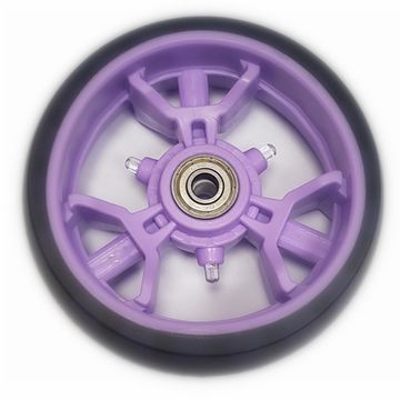 Колесо светящееся для самоката 120 мм фиолетовое