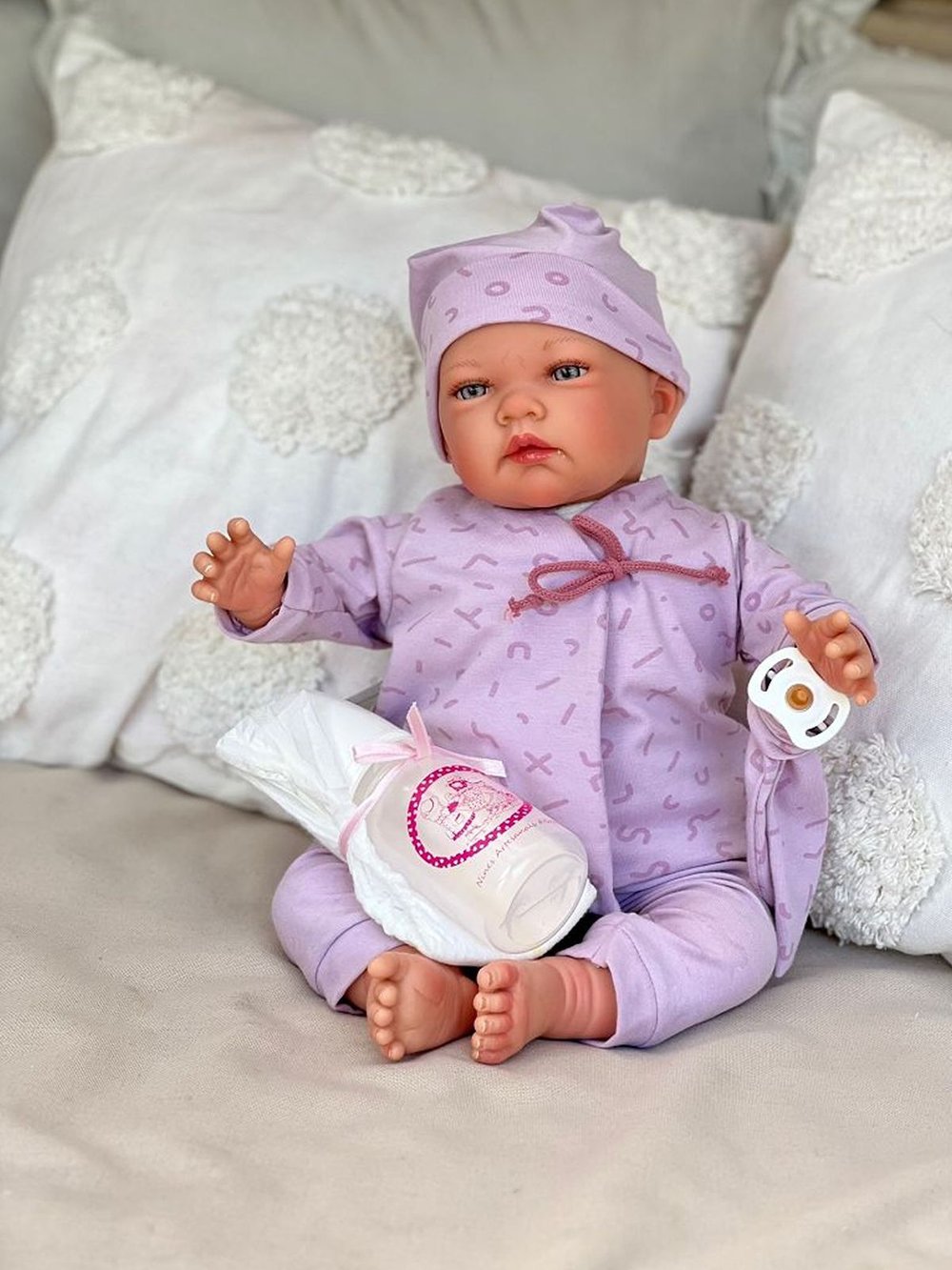 Кукла Реборн Nines 48см Celia мягконабивная (N0213)