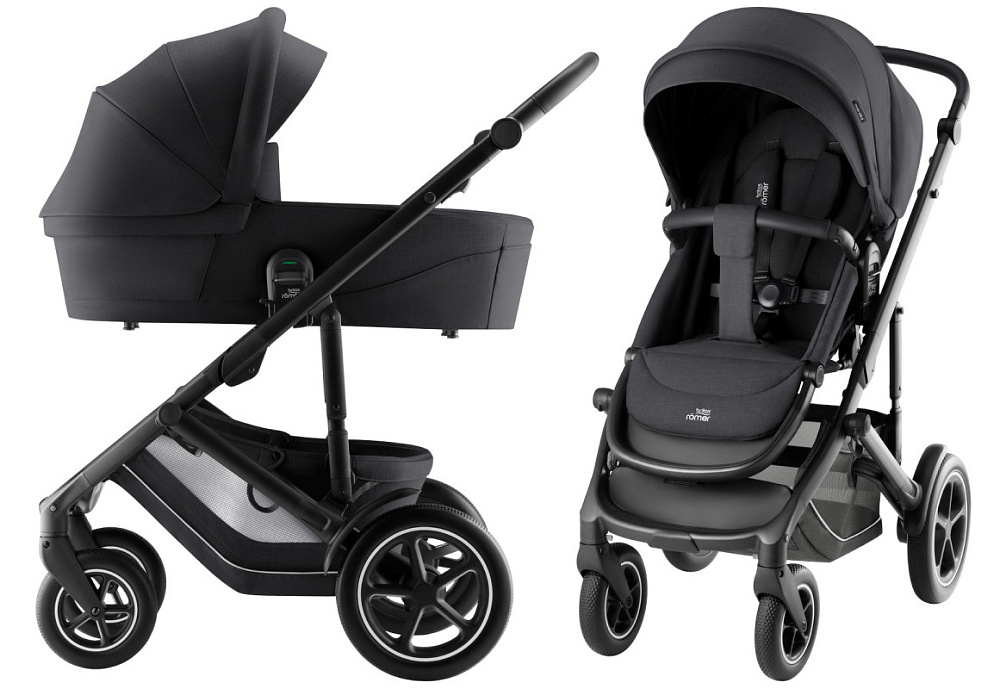 Коляска 3 в 1 Britax Roemer Smile 5Z Style и автокресло Baby-Safe Pro Jade Green Carbon Black