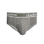 Мужские трусы брифы серые с принтом DARKZONE DZN6128