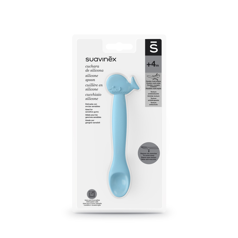 Силиконовая ложка для кормления Suavinex