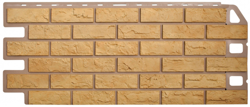 Фасадная панель Кирпич Альта-Профиль  Жёлтый