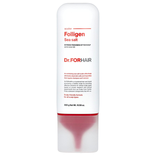 Dr.ForHair, Folligen, Средство для удаления соли с морской солью, 10,58 унций (300 г)