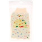 Мочалка - варежка для тела жёсткая «Premium - Telma», цвет жёлтый, 14*24см (ZIP пакет)