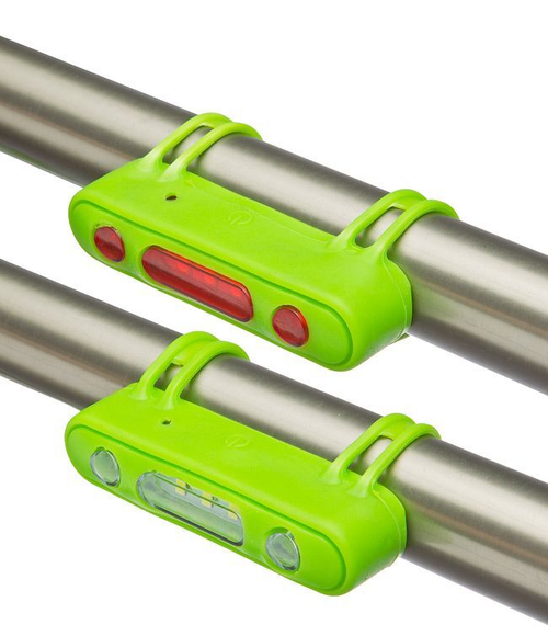 Фонари JY-7013 габаритные, передний с 5 белыми светодиодами задний с 5 красными светодиодами, зелен., арт. 560147 (10216110/220316/0017234, Китай)