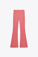 Жаккардовые брюки flare