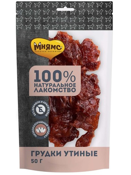 Лакомство Мнямс На каждый день для собак Грудки утиные 50 г