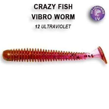 VIBRO WORM 3-50-12-6 Силиконовые приманки Crazy Fish