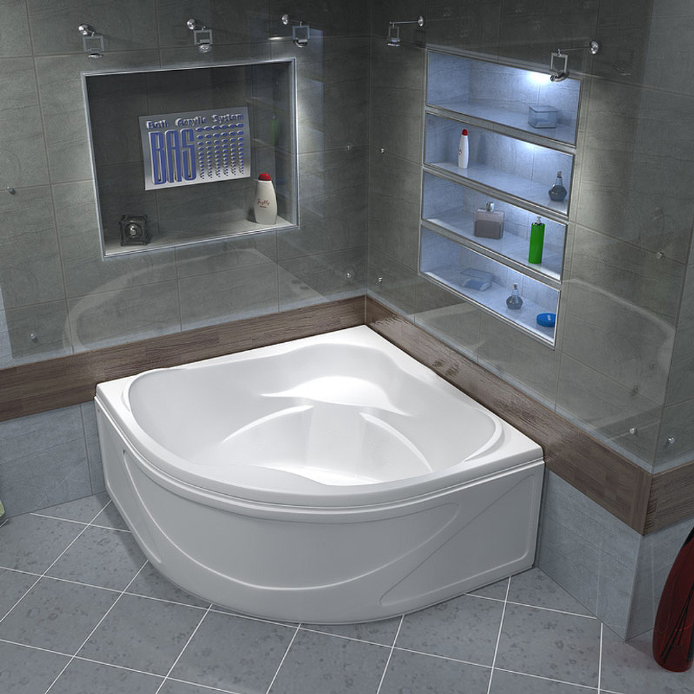 Акриловая ванна Bas (Бас) Хатива 143х143, с каркасом