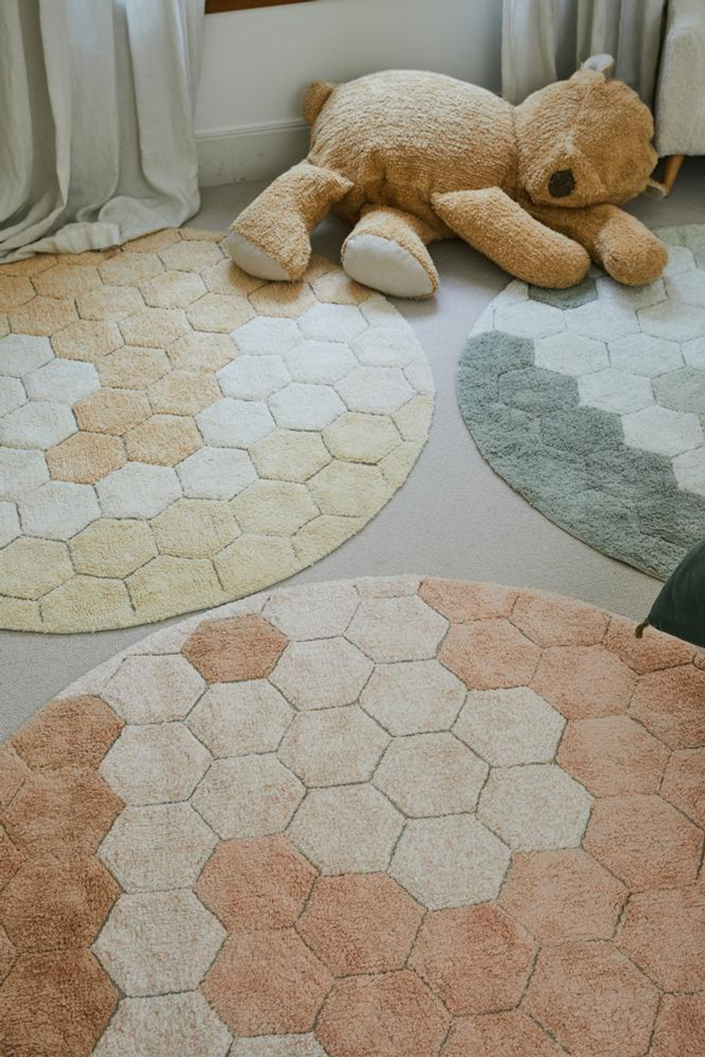 Ковер Lorena Canals Honeycomb Rose (140Ø см)