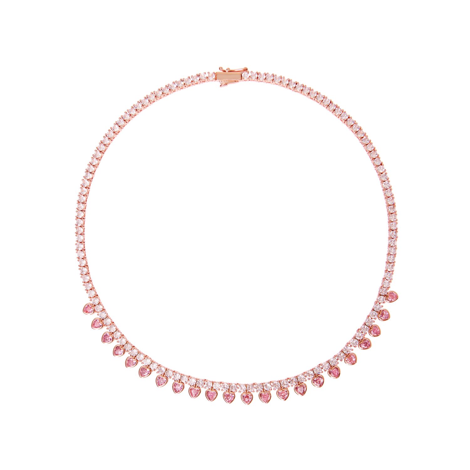 Колье Amour Pink Heart Necklace