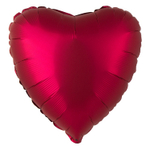 Шар фольгированный Сердце 46 см (Бургундия)